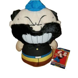 Kellytoy Popeye Classics 2017 9" Bluto Brutus Flat Pottom plush NWT